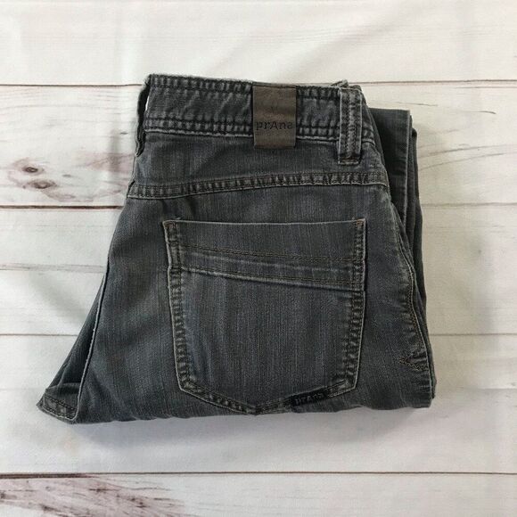 Prana Men 30W X 34L Gray Slim Fit Straight Leg Jeans - Picture 11 of 11